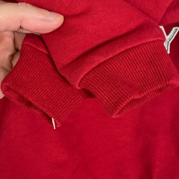 NEW Nordstrom Holly Jolly Sweatshirt Red Petit Lem Size 12 Months Crew Neck Knit - Picture 7 of 10